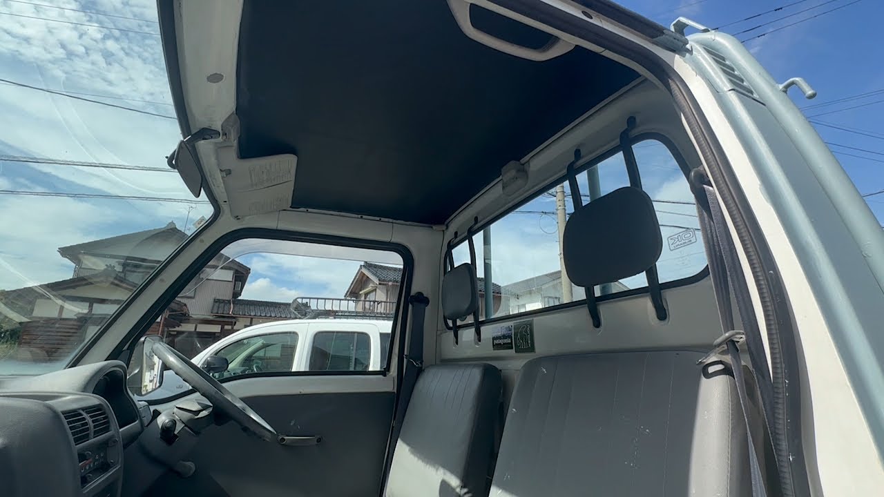 軽トラ(サンバー)の天井を張り替える！