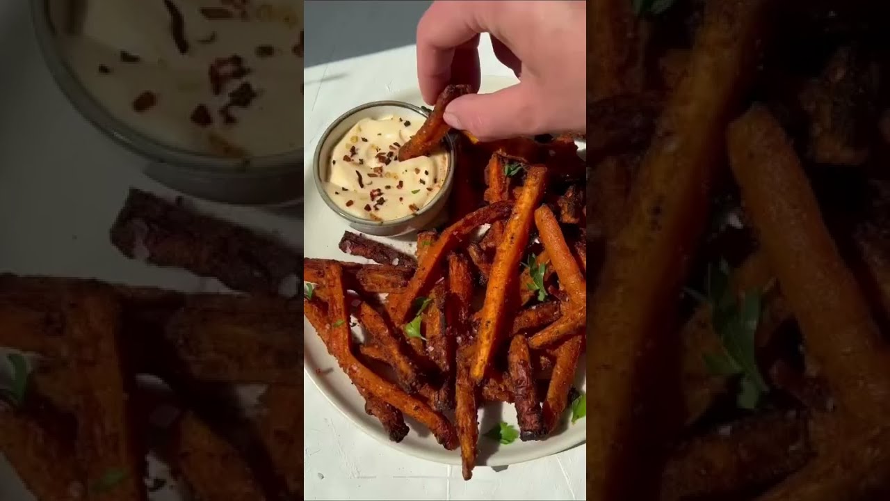 DIY CARROT FRIESWith @eva.koper #shorts #snack