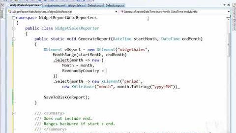 Reporting using LINQ to XML part 1