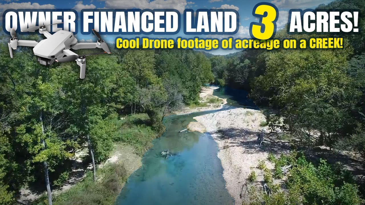 Drone Video of 3 Acres on Bryant Creek Owner Financed Land for sale
