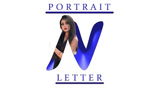 eye-catching portrait letter Photoshop hack | @animaker2