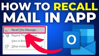 how to recall mail in outlook mobile app (2024)