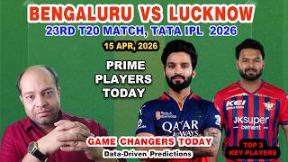 RCB vs LSG Today Match Analysis | RCB vs LSG Dream11 Prediction | IPL 2026 23rd Match |C & VC Choice screenshot 4