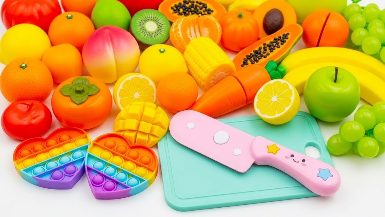 ASMR Plastic Food Cutting 野菜切り フルーツ切り | Japanese Toy