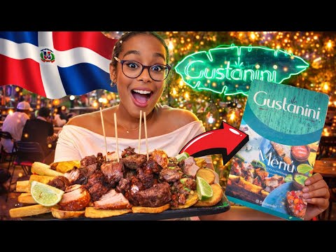 PROBANDO la RICA COMIDA DOMINICANA en GUSTANINIRD.