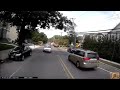Front and rear dashcam of multi-vehicle accident