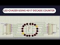 LED CHASER | 4017 decade counter | Electronics projects