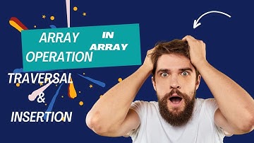OPERATIONS IN ARRAY ( TRAVERSAL AND INSERTION) #dsa #array #code #codeforlove #c #programming
