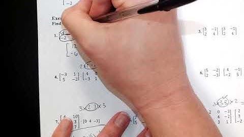 3-6 Multiplying Matrices