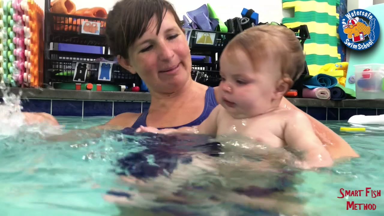 BABY MONET SWIMS @ 10 MONTH OLD. learning Swim-Float-Swim