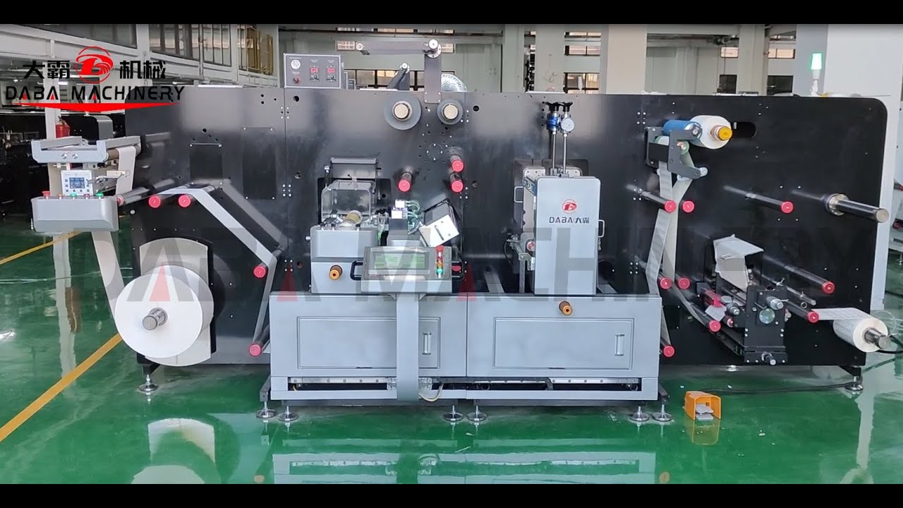 DBGS-370 Label Flexo Printing Cold Foiling Rotary Die Cutting Finishing ...