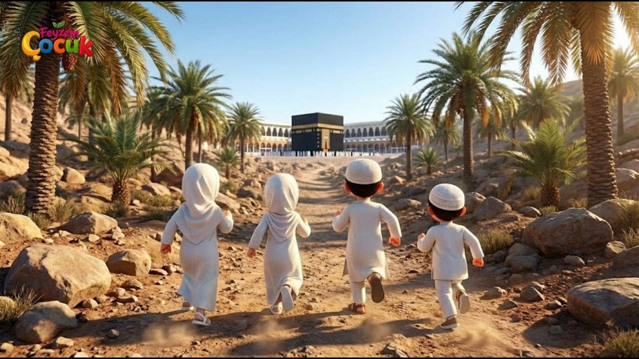 Kabe'de Hacılar Hu Der Allah | Çocuk İlahisi ve Animasyon