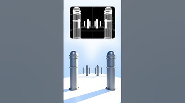 Bollard loop animation in #cinema4d #afterEffects #motiongraphics #animation #loop #3d #satisfying