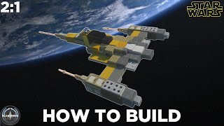 Naboo N-1 starfighter | Minecraft Star Wars tutorial screenshot 5