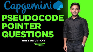 Capgemini Pseudocode Pointer  Questions #pointer #pseudocode