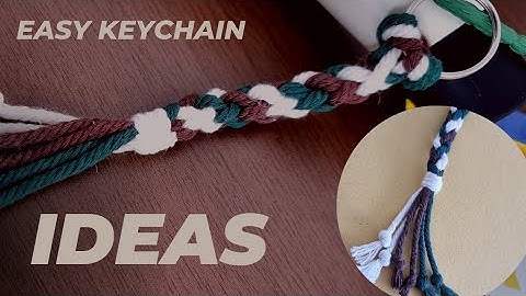 Pastime Creation how to make braid keychain easy diy tutorial?