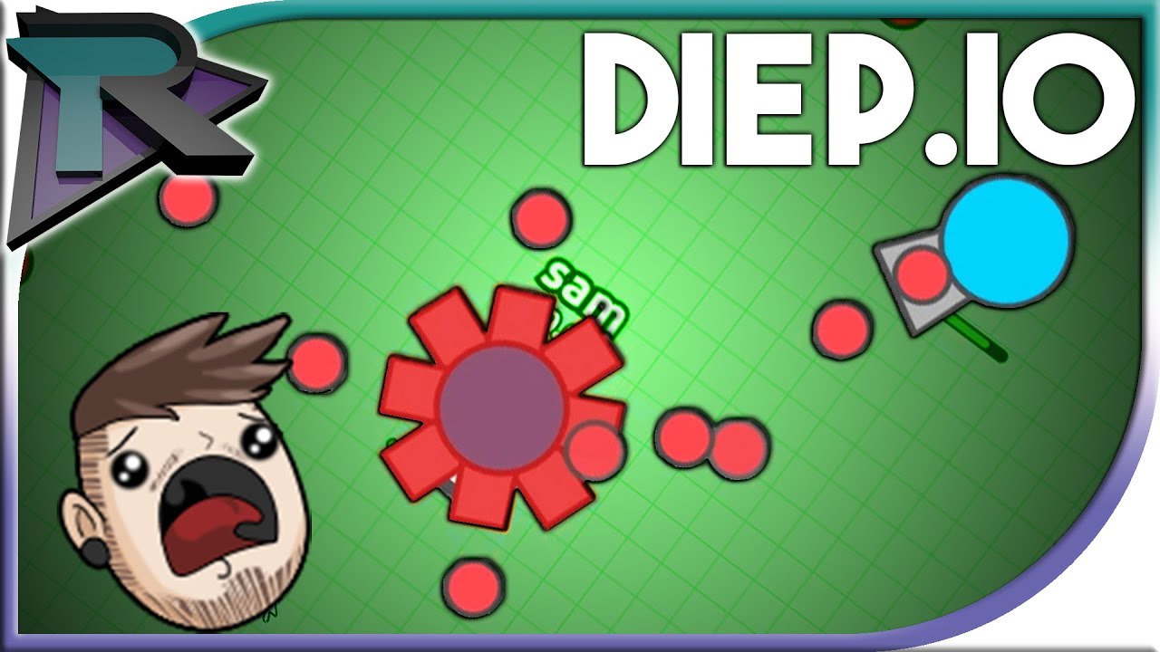 Machine Gun Race for First - Diep.io