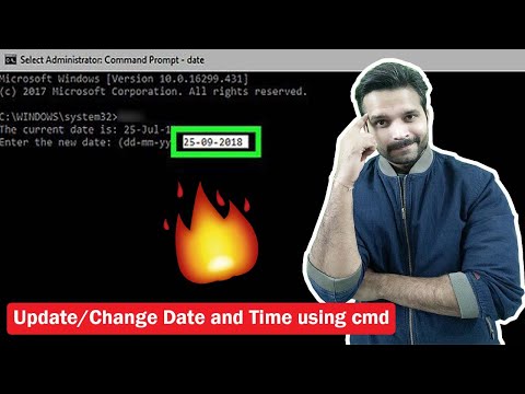 How to change/update Time and Date using Command Prompt? 🔥 | Time setting using cmd 🔥