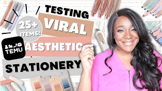 Testing VIRAL Aesthetic TEMU Stationery | Do They WORK?