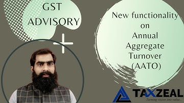 GST ADVISORY ON ANNUAL AGGREGATE TURNOVER | TAXZEAL | CA ABHISHEK JAIN