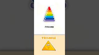 Learning shapes for kids - triangle for children / education video in english