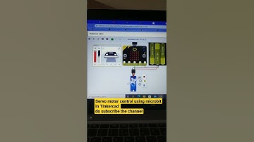 servo motor control using microbit in Tinkercad #shorts  #microbit