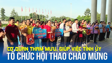 Cơ quan tham mưu, giúp việc tỉnh ủy tổ chức hội thao chào mừng