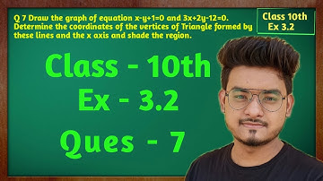 Exercise  3.2, Question 7, Maths (Pair of Linear Equations in Two Variables) NCERT CBSE Class 10th
