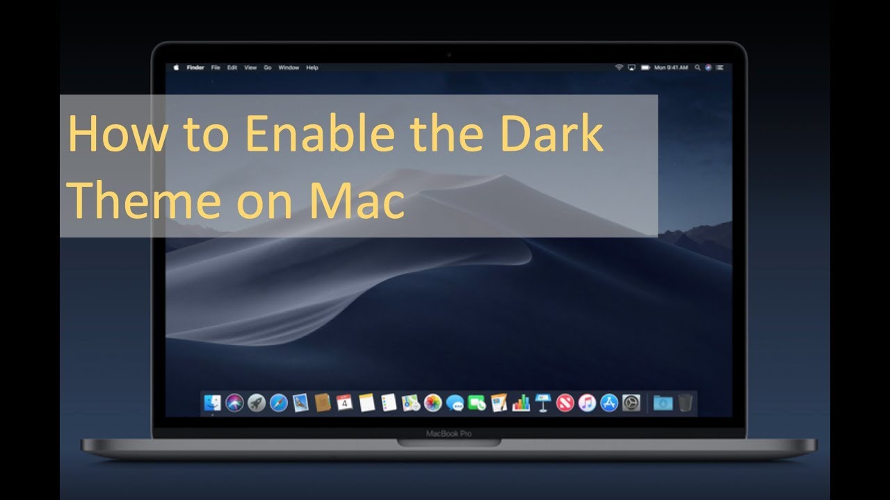 How to Change to Dark Theme on Macbook - YouTube
