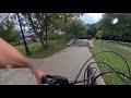 Biking down stairs