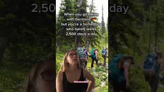 When you go hiking with Germans