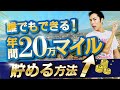 誰でも出来る！年間20万マイル貯める方法！概要から具体的な行動までわかりやすく解説！