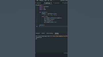 How to create a spinner in Python 🐍 #shorts