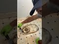 Setting a toilet in Plaster