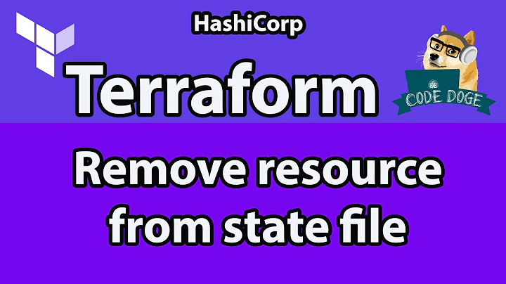 How to remove resource from Terraform state file | terraform state rm example