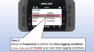 Q6000 v1.01.00 How to start GPS logger