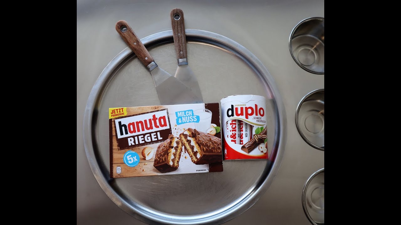 How do you make ice Cream Rolls from Ferrero hanuta and duplo chocolate bars 먹방 ASMR Street Food Art