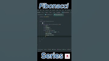 Fibonacci Series|Java #shorts #youtubeshorts #shortsfeed #java #ytshorts #viral #shortvideo #coding