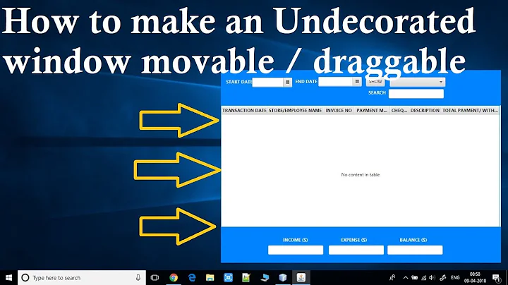 Make an Undecorated window movable/draggable in JavaFX