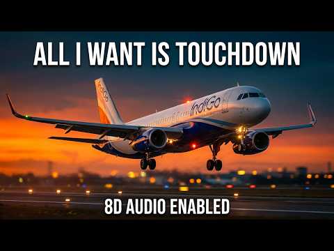 Indigo Airline Boarding Music All I Want Is Touchdown | 8D | #soothing #indigomusic #highquality