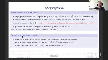 QCrypt 2020: Invited Leverrier: Security proofs for continuous-variable quantum key distribution