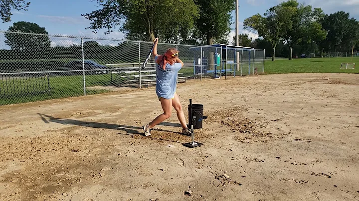 Autumn Heitzman 2021 August 1st. batting practice