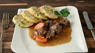 If you want to surprise your guests, make this meat recipe with dumplings