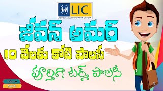Lic jeevan amar policy telugu || lic term plan jeevan amar || jeevan amar 855 || palleturikurradu