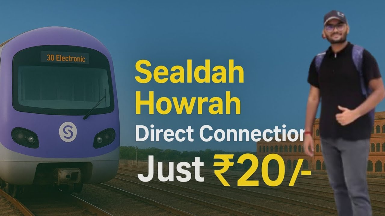 [2 in 1] Inauguration + Commercial Journey of East West Metro From Howrah Maidan to Sealdah in 20 RS