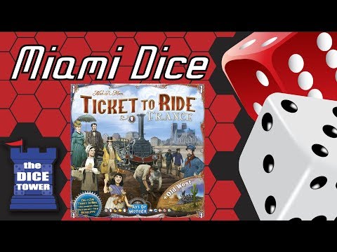 Miami Dice - Ticket to Ride Map Collection #6: France & Old West