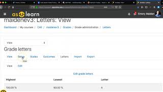 Including the Letter Grade in the Course Total in Gradebook