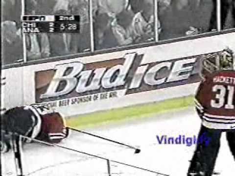 2 Blackhawks - Ducks melees 2/1/98