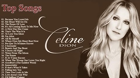 CÉLINE DION - ALBUM | Greatest Hits Immortal Of Céline Dion 20 Hits - Celine Dion Hits With Lyrics