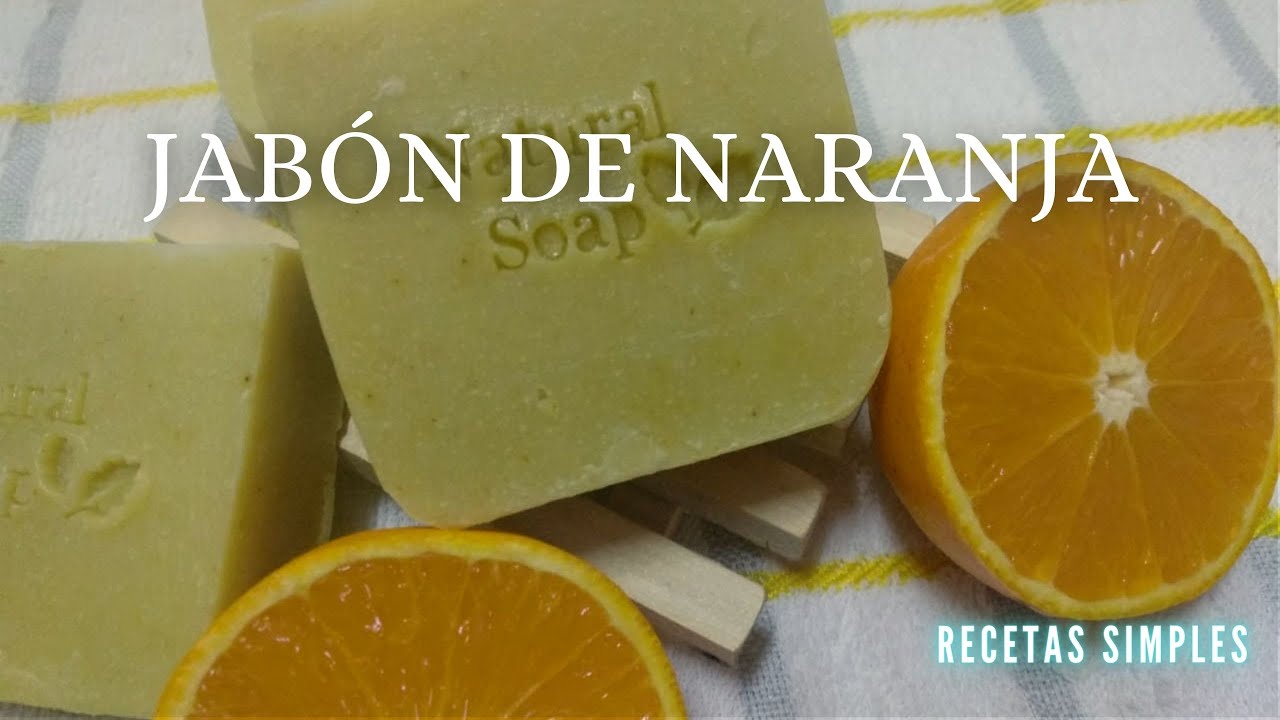 JABÓN de NARANJA con SAPONIFICACIÓN en FRÍO || ¡Receta fácil! || Recetas Simples